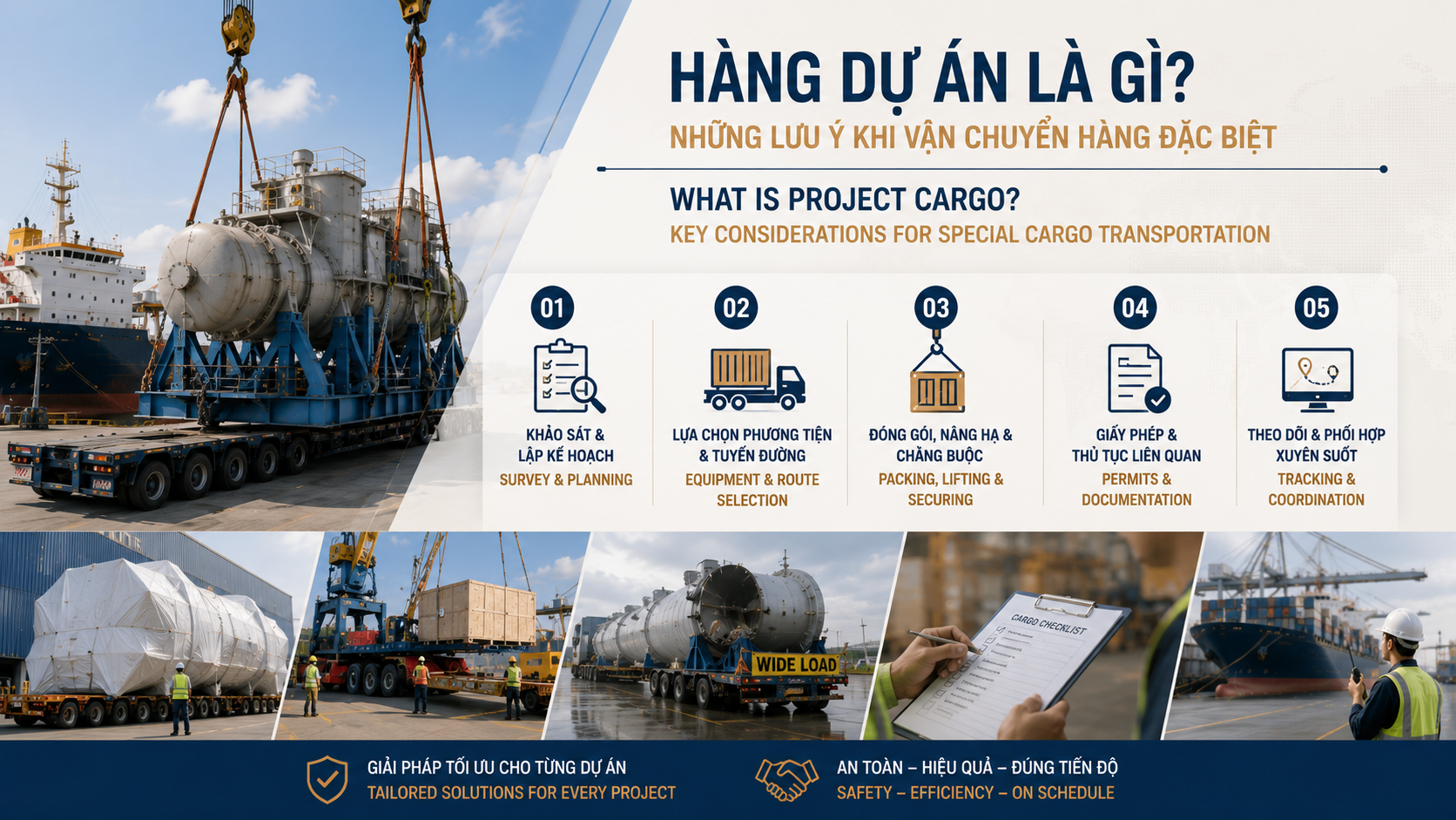HÀNG DỰ ÁN LÀ GÌ? NHỮNG LƯU Ý KHI VẬN CHUYỂN HÀNG ĐẶC BIỆT